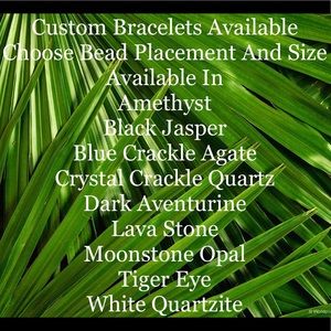 Custom Made Semi Precious Bead Stretch Bracelet